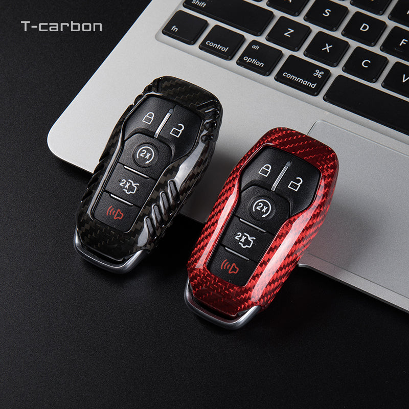 Ford Carbon Fiber Key Fob Case (Model A/B) - T-Carbon Official