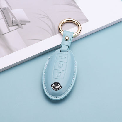 Pastel Leather Key Fob Cover for Nissan (Model A) - T-Carbon Official Store