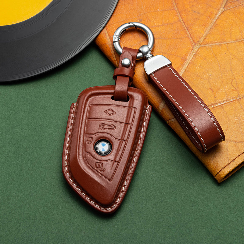 Exclusive Leather Key Fob Cover for BMW (Model B)
