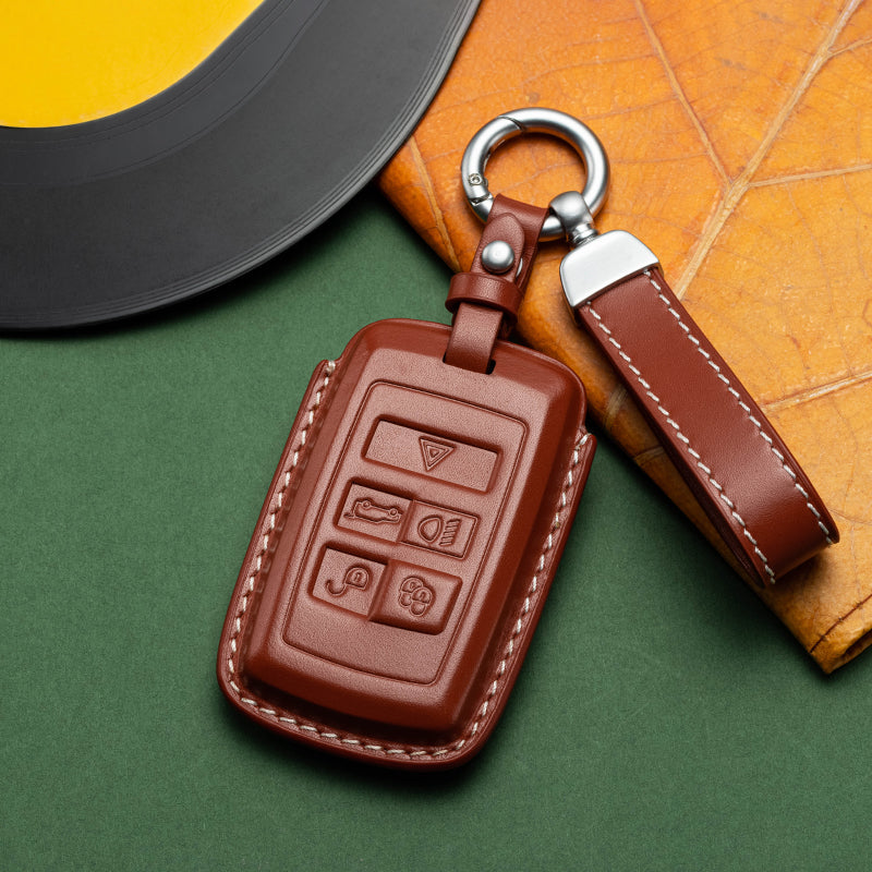 Exclusive Leather Key Fob Cover for Land Rover Range Rover (Model B)