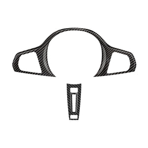BMW Carbon Fiber Steering Wheel Cover (Model E: 2022-2023) 이미지를 슬라이드 쇼에서 열기
