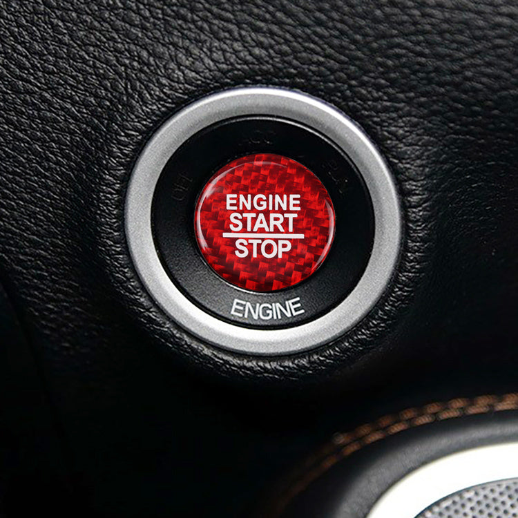 Carbon Fiber Start Stop Button for Dodge (Model A)