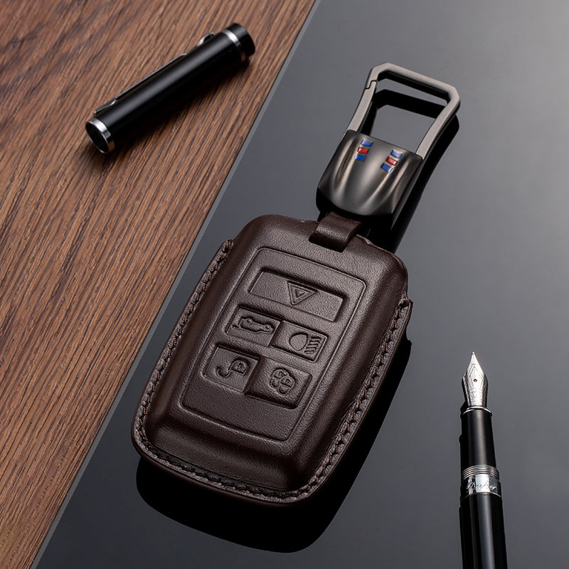 Leather Key Fob Cover for Land Rover Range Rover (Model B) - T-Carbon Official Store