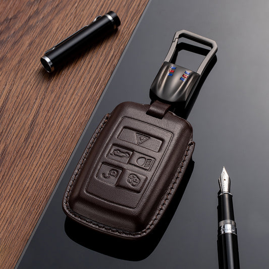 Leather Key Fob Cover for Land Rover Range Rover (Model B) - T-Carbon Official Store