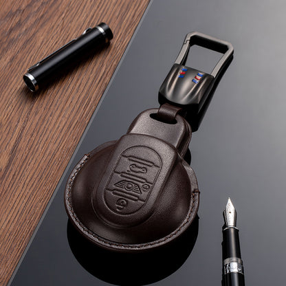 Leather Key Fob Cover for Mini (Model A) - T-Carbon Official Store