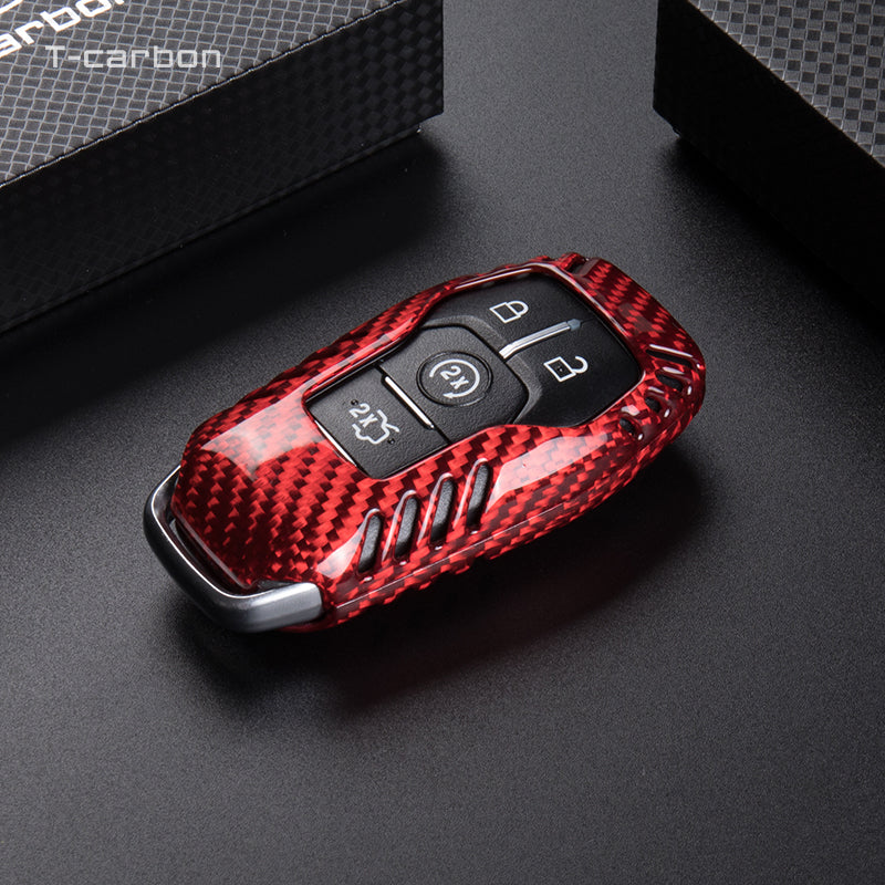 Ford Carbon Fiber Key Fob Case (Model A/B) - T-Carbon Official