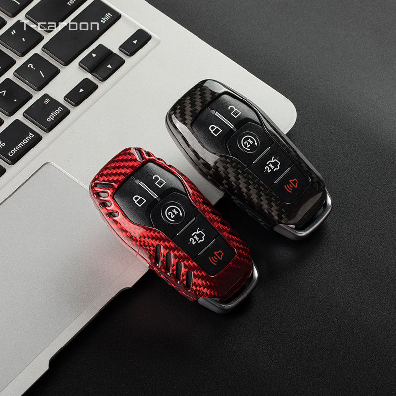Ford Mustang Carbon Fiber Key Fob Case (Model A/B) - T-Carbon Official