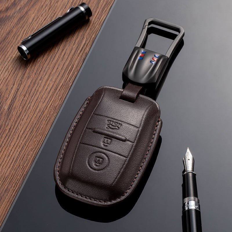 Leather Key Fob Cover for Kia (Model A) - T-Carbon Official Store