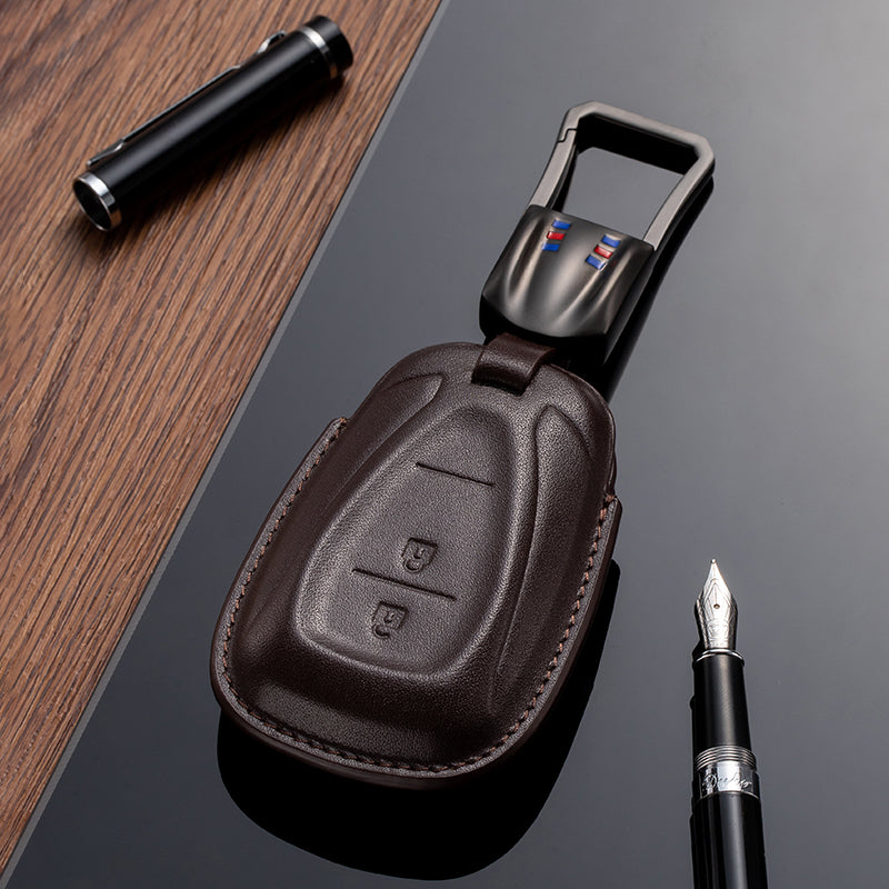 Leather Key Fob Cover for Chevrolet (Model B)