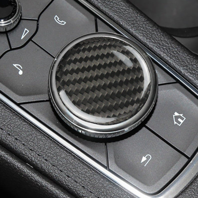 Cadillac Carbon Fiber Central Console Button Cover (Model A)