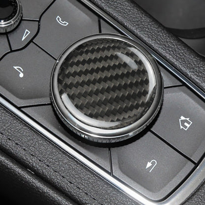 Carbon Fiber Central Console Button Cover for Cadillac (Model A)