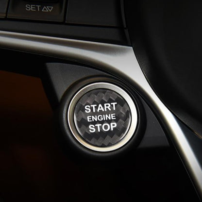 Carbon Fiber Start Stop Button for Alfa Romeo (Model A)