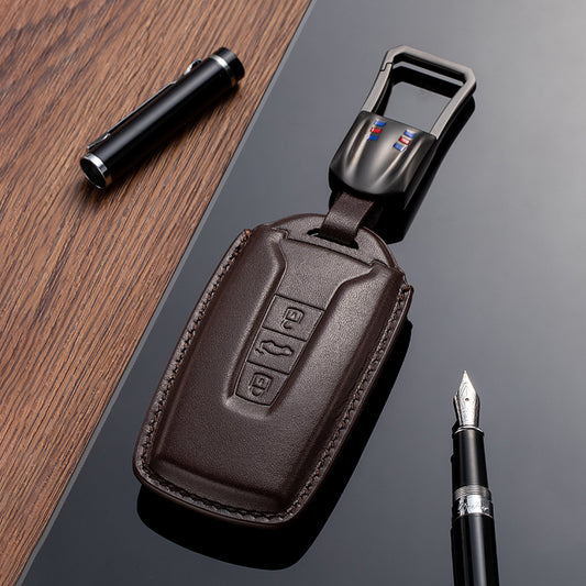 Leather Key Fob Cover for Volkswagen (Model D)