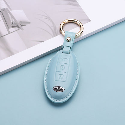 Pastel Leather Key Fob Cover for Infiniti (Model B) - T-Carbon Official Store