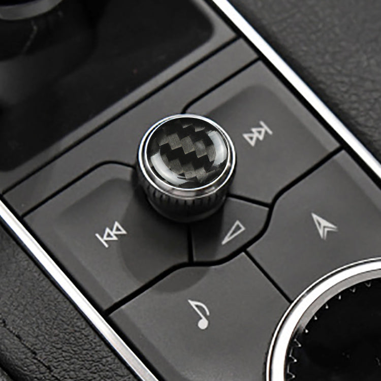 Cadillac Carbon Fiber Central Console Button Cover (Model A)