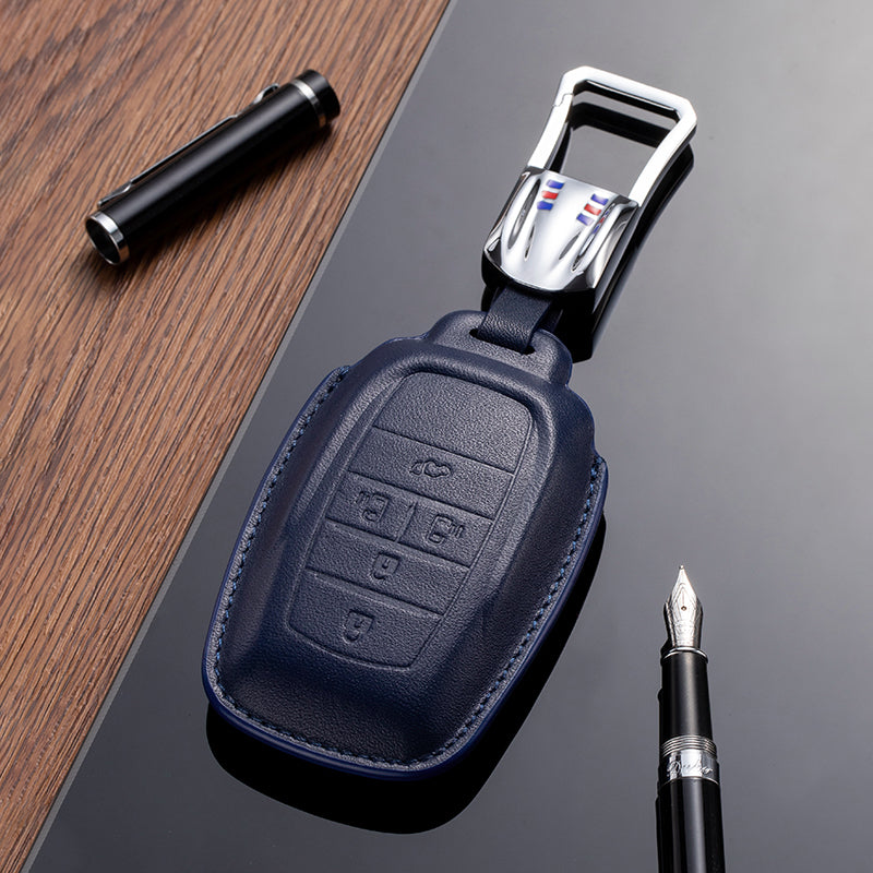 Leather Key Fob Cover for Toyota (Model B)