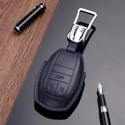 Leather Key Fob Cover for Bentley (Model A)