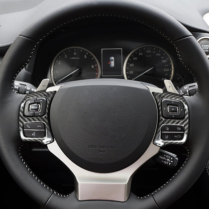 Carbon Fiber Steering Wheel Cover for Lexus (Model A: 2015-2019)