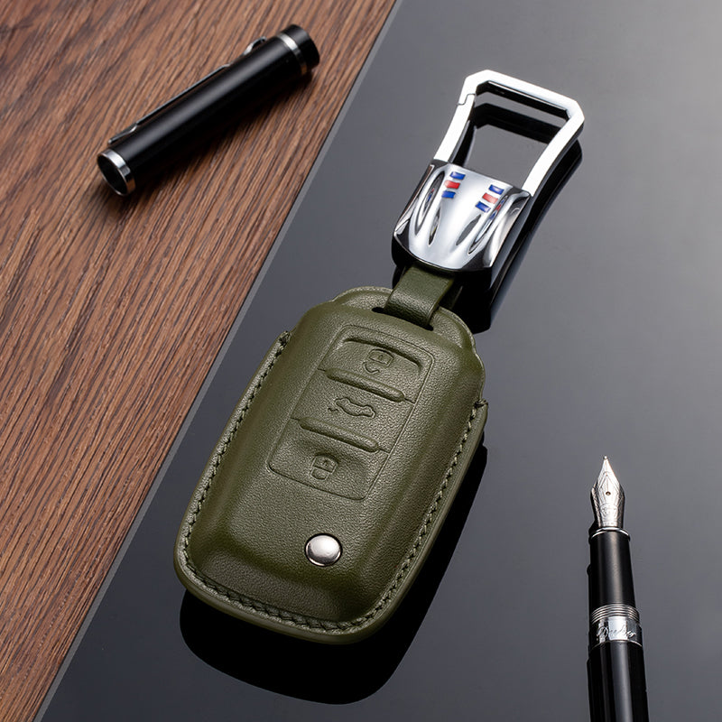 Leather Key Fob Cover for Volkswagen (Model A/B) - T-Carbon Official Store