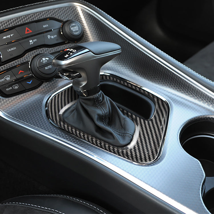 Carbon Fiber Gear Shift Console Cover for Dodge (Model A)