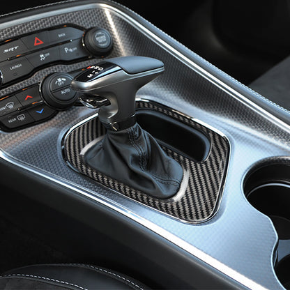 Carbon Fiber Gear Shift Console Cover for Dodge (Model A)
