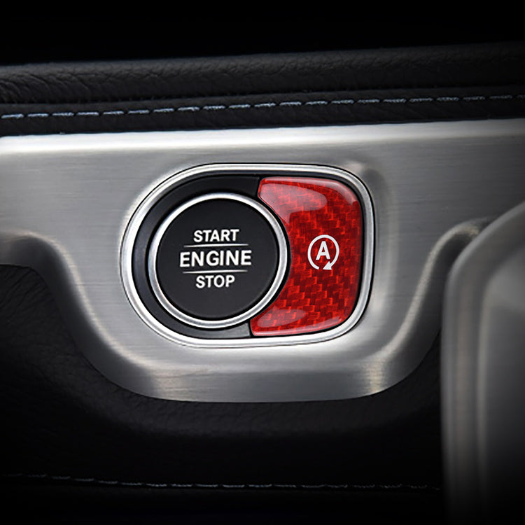 Carbon Fiber Automatic Start Stop Button for Mercedes Benz (Model B)
