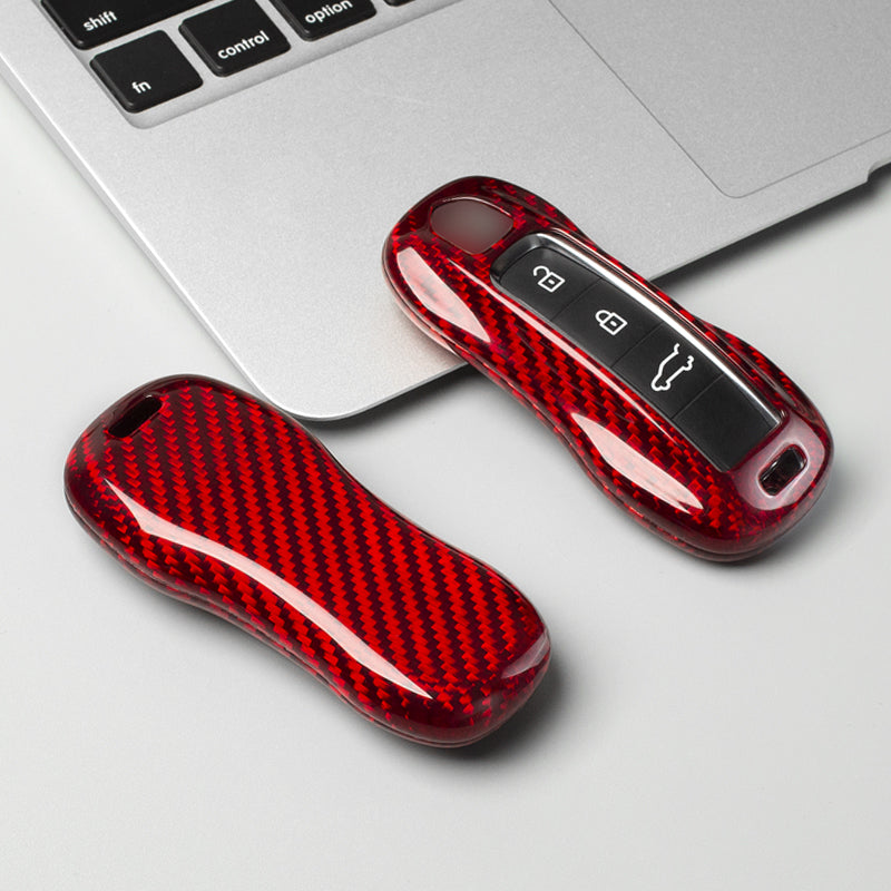T-Carbon for Porsche Carbon Fiber Key Fob Case (Model C) - T-Carbon Official Store