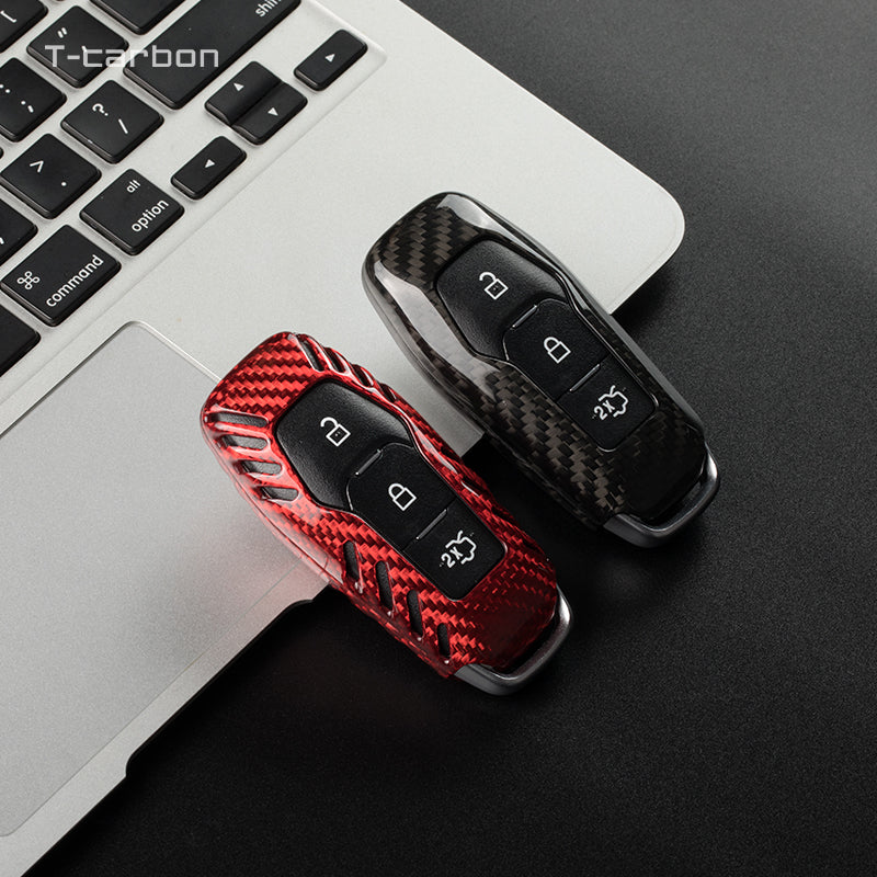Ford Mustang Carbon Fiber Key Fob Case (Model A/B) - T-Carbon Official