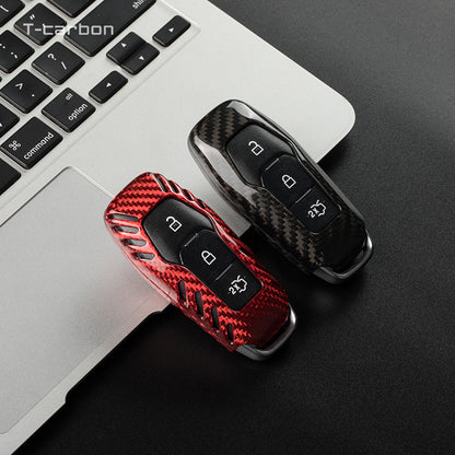Ford Mustang Carbon Fiber Key Fob Case (Model A/B) - T-Carbon Official