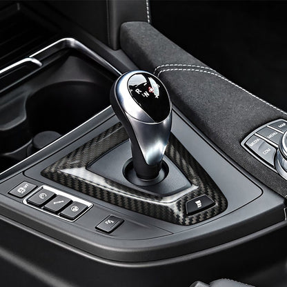 Carbon Fiber Gear Shift Console Cover for BMW M-Series (Model A)