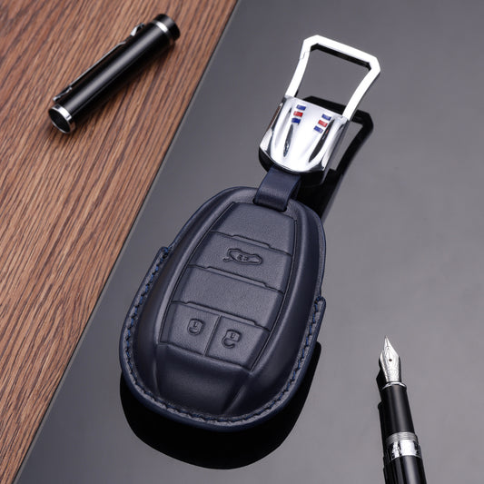 Leather Key Fob Cover for Alfa Romeo (Model A)