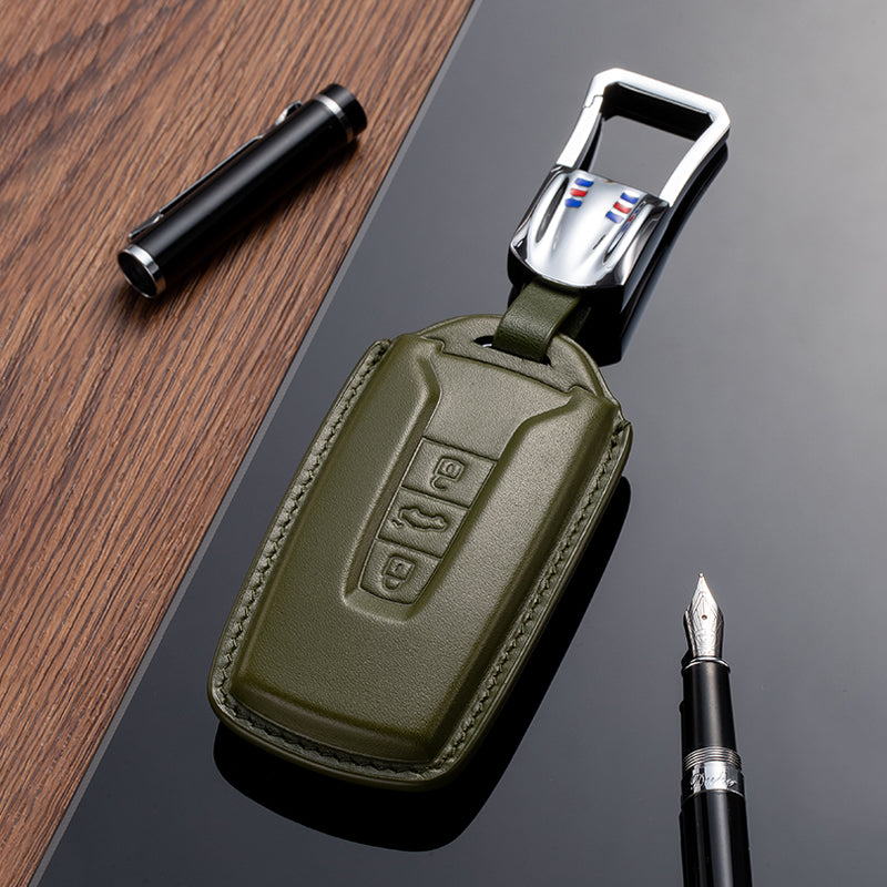 Leather Key Fob Cover for Volkswagen (Model D)