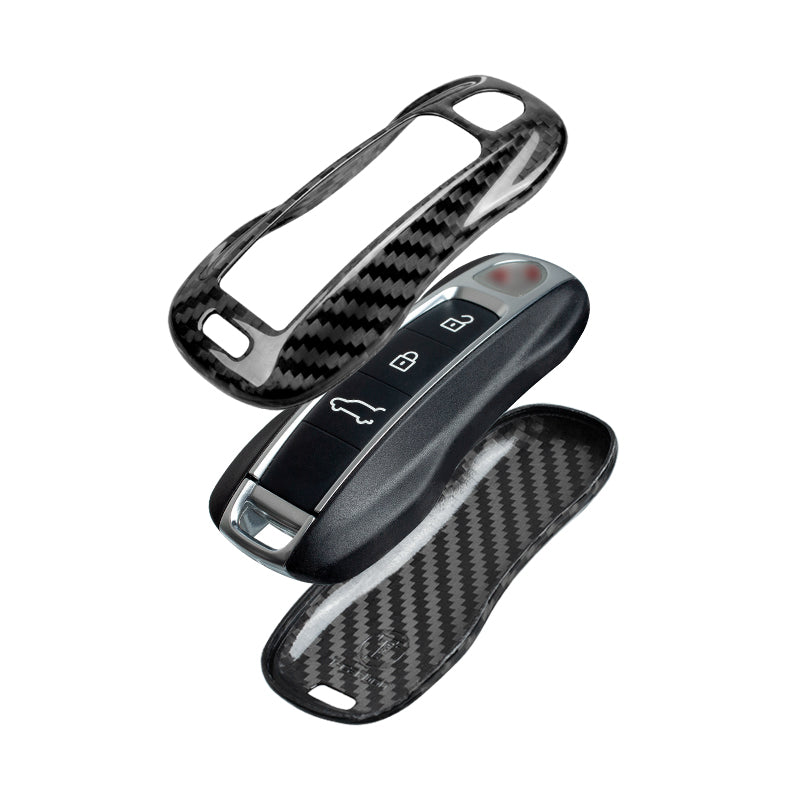 T-Carbon for Porsche Carbon Fiber Key Fob Case (Model C) - T-Carbon Official Store