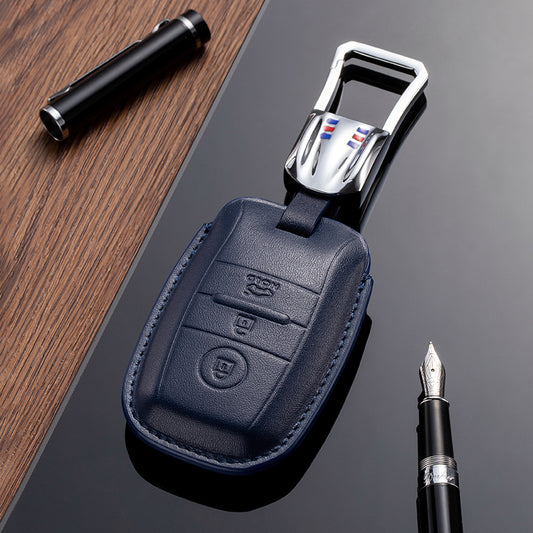 Leather Key Fob Cover for Kia (Model A) - T-Carbon Official Store