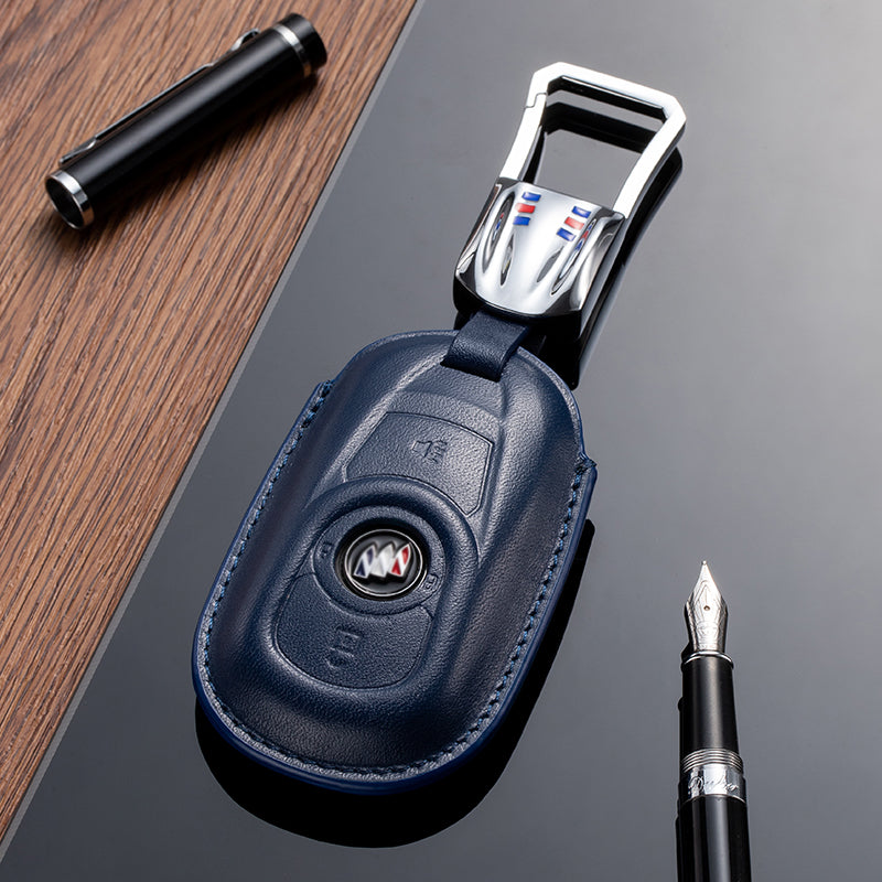 Leather Key Fob Cover for Buick (Model A) - T-Carbon Official Store