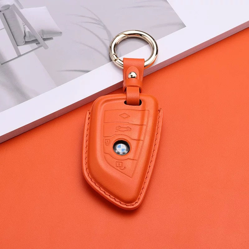 Pastel Leather Key Fob Cover for BMW (Model B) - T-Carbon Official Store