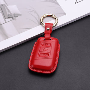 Open image in slideshow, Volkswagen Pastel Leather Key Fob Cover (Model E)
