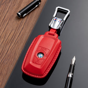 Open image in slideshow, BMW Leather Key Fob Cover (Model A)
