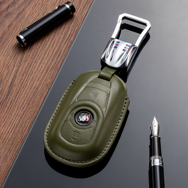 Leather Key Fob Cover for Buick (Model A) - T-Carbon Official Store
