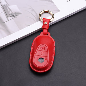 Open image in slideshow, Mercedes Benz Pastel Leather Key Fob Cover (Model D)
