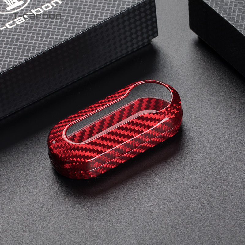 T-Carbon for Fiat Carbon Fiber Key Fob Case (Model A) - T-Carbon Official Store