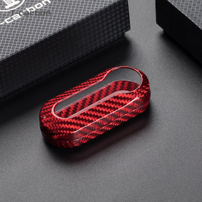 T-Carbon for Fiat Carbon Fiber Key Fob Case (Model A) - T-Carbon Official Store