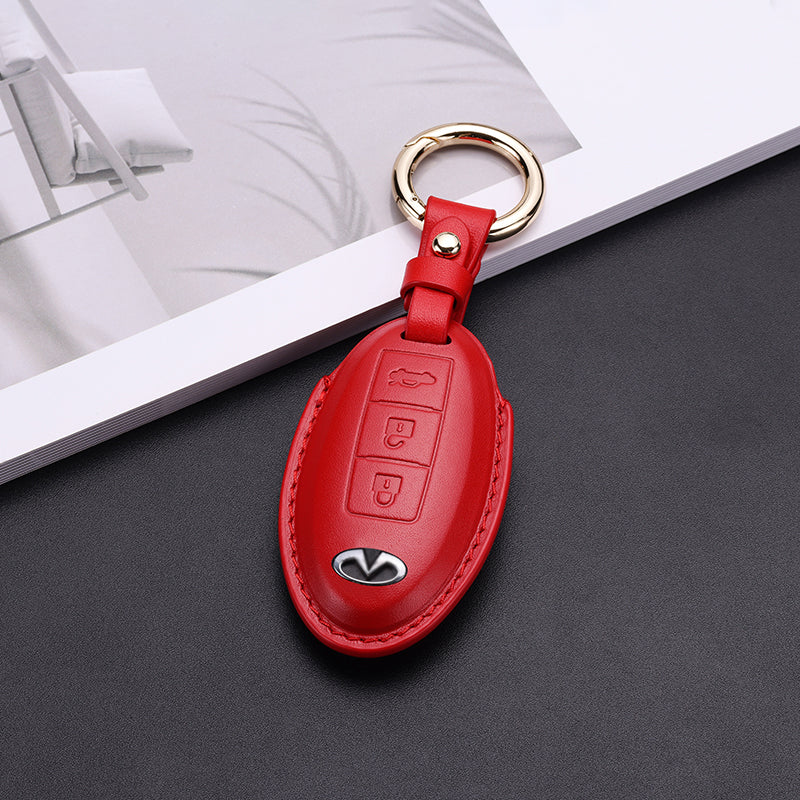 Pastel Leather Key Fob Cover for Infiniti (Model B) - T-Carbon Official Store