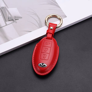 Open image in slideshow, Infiniti Pastel Leather Key Fob Cover (Model B)
