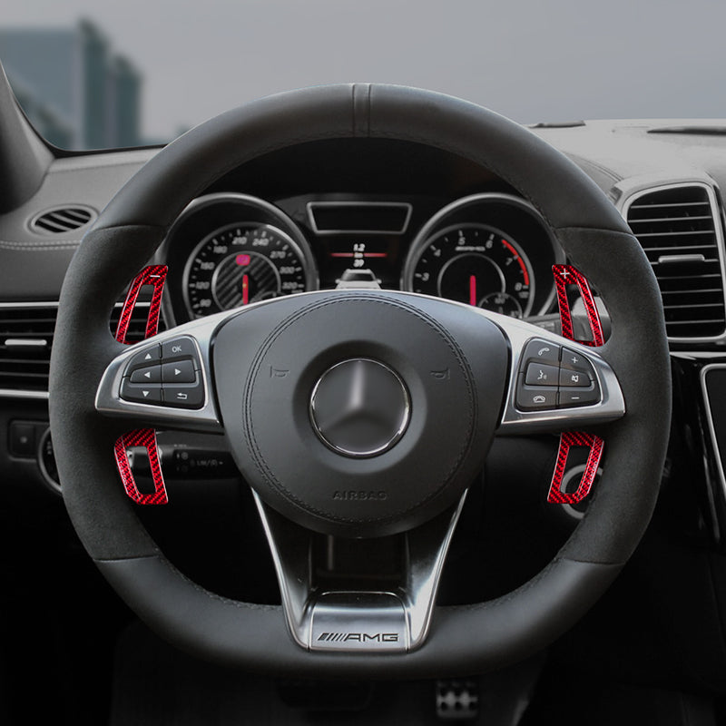 T-Carbon for Mercedes Benz AMG Carbon Fiber Paddle Shifters Replacement (Model A: 2015-2019) - T-Carbon Official Store