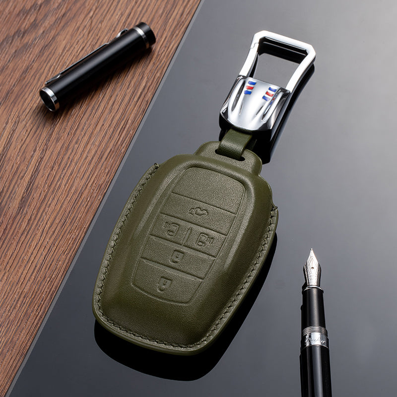 Leather Key Fob Cover for Toyota (Model B)