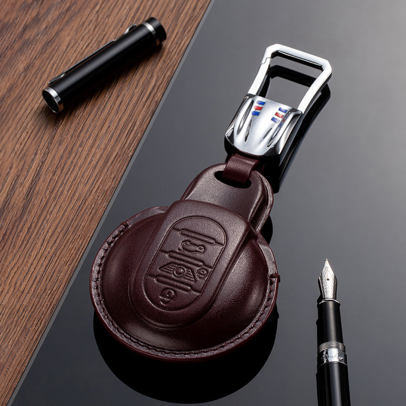 Leather Key Fob Cover for Mini (Model A) - T-Carbon Official Store