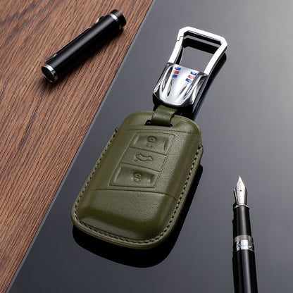 Leather Key Fob Cover for Volkswagen (Model E) - T-Carbon Official Store