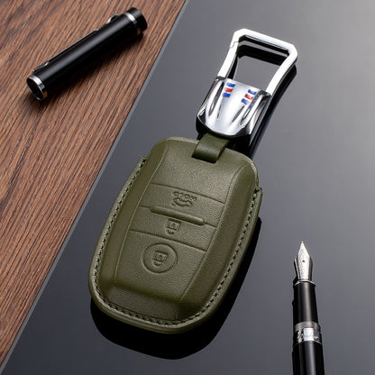 Leather Key Fob Cover for Kia (Model A) - T-Carbon Official Store