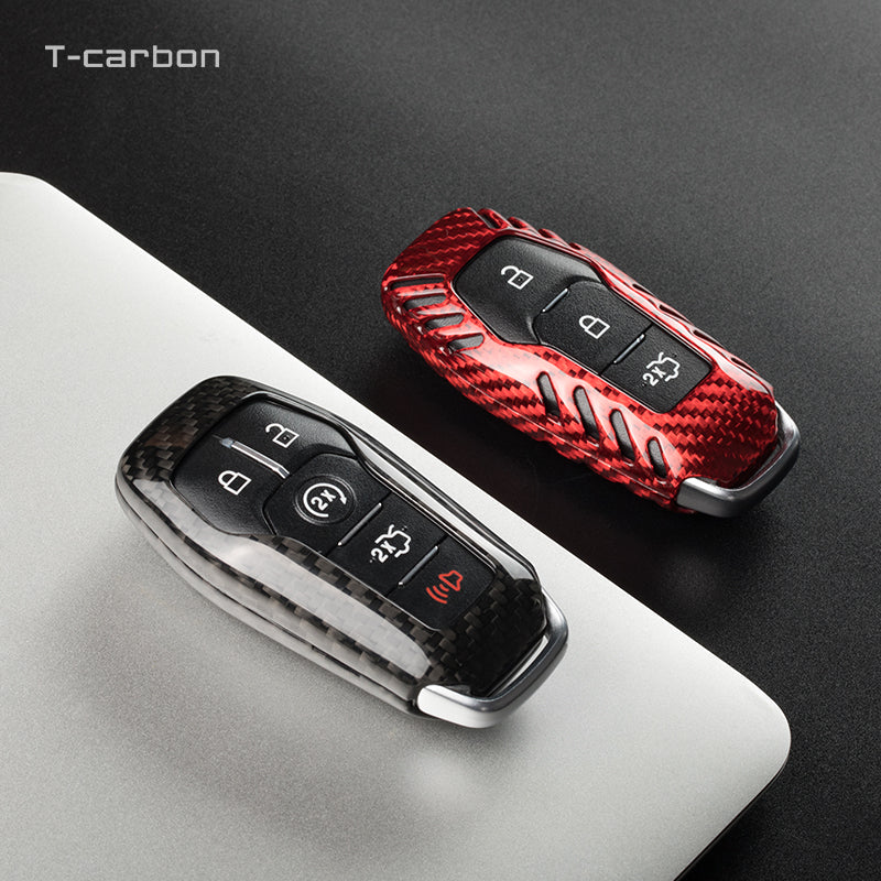 Ford Mustang Carbon Fiber Key Fob Case (Model A/B) - T-Carbon Official
